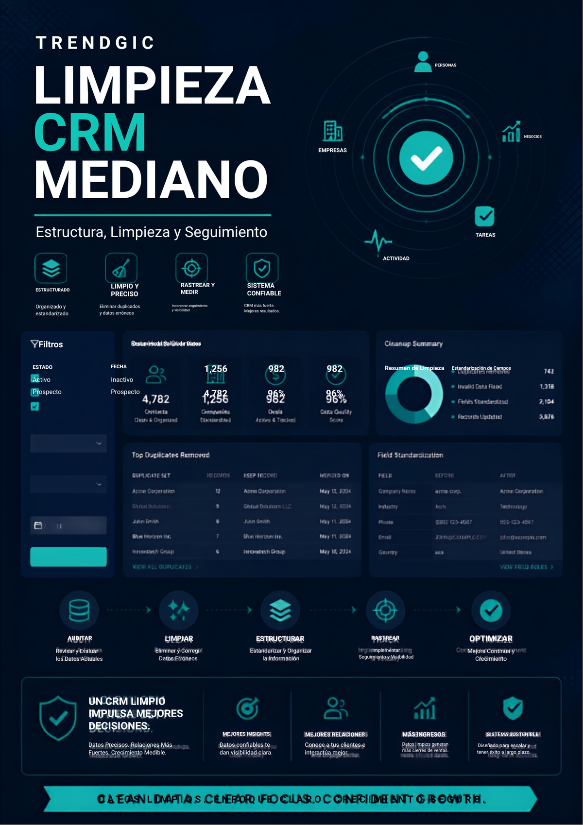 Limpieza CRM mediano